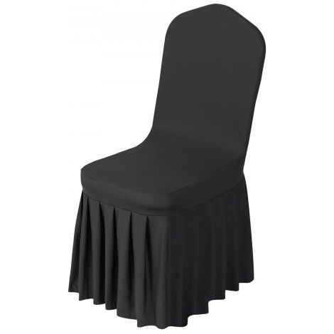 Housse de Chaise Extensible 30PCs Noires Couverture Protecteur de (1/5)