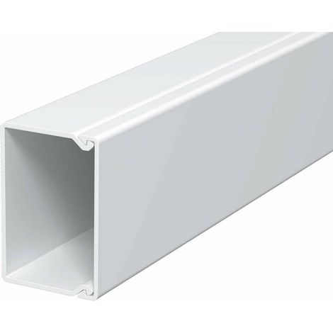 OBO Bettermann Goulotte murale et de plafond sans halogène 30x45x2000 polycarbonate/acrylonitrile-butadiène-styrène blanc pur RA..., 6175405 (1/2)