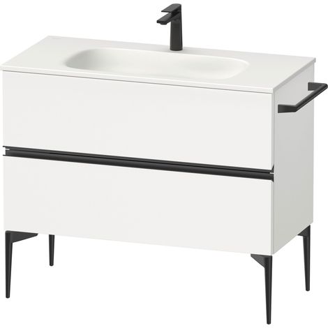 Duravit Sivida Meuble sous-lavabo, 2 tiroirs, poignée encastrée