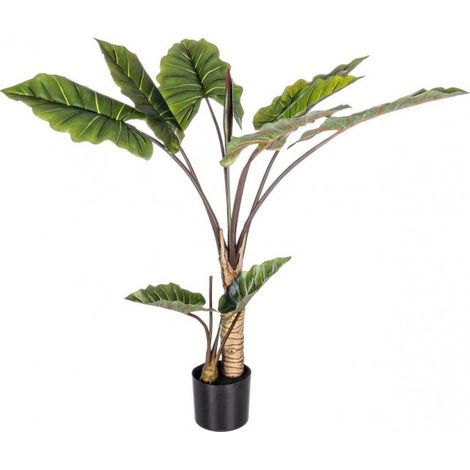 Set 2 Piante con Vaso Plastica Verde da Interno H134 cm - SERENICO (1/4)