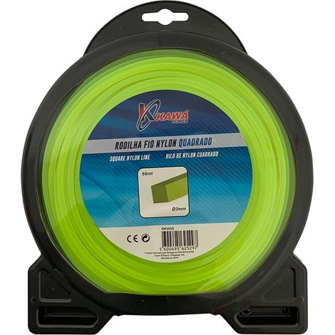 Kawapower Filo di nylon per decespugliatori rotondo 6 mm X 12 mt
