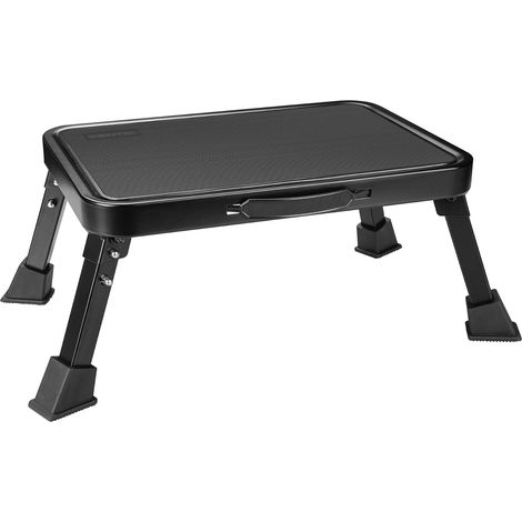 Marchepied métal pliable 150 kg, antidérapant, portable, usage bureau/caravane/toilette (1/5)