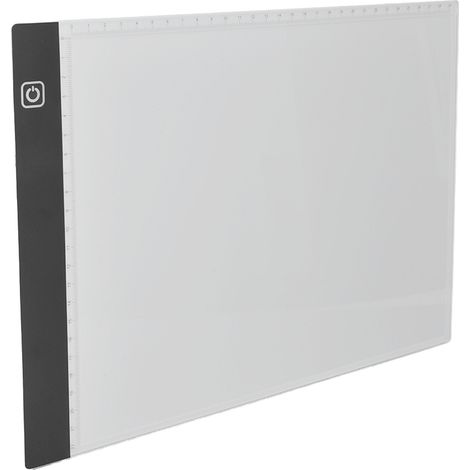 5V USB A4 Kopierboard mit 3 Dimmstufen, Touch-Steuerung, LED-Zeichenpad mit Skala und 300–350 lm (1/5)