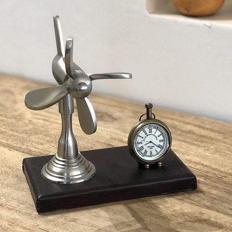 Horloge de bureau Hélice 19x10x18cm (1/3)