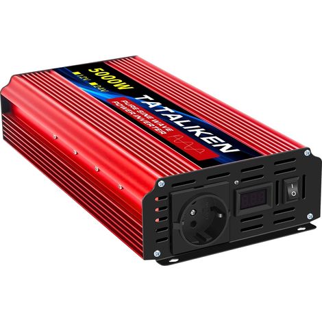 Onduleur, Onde Sinusoïdale Pure, 24V DC à 220V AC, Haute Efficacité, 24V5000W 50HZ UE (1/2)