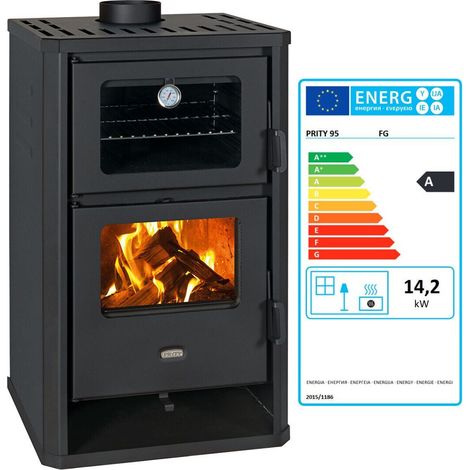 EEK A - Prity FG D Kaminofen mit Backofen - 14.2 Kw (1/5)