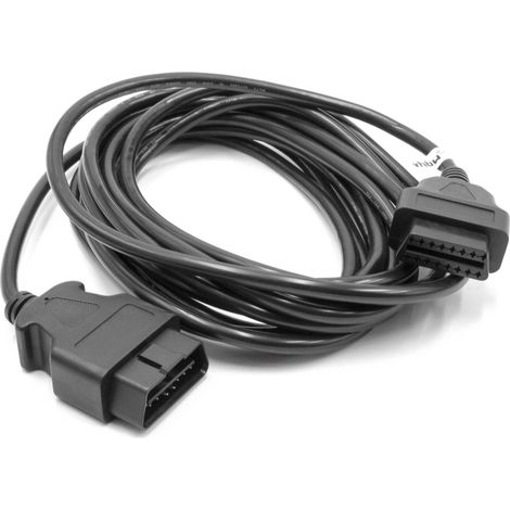 vhbw OBD2 Extension Cable 16 Pin Female to 16 Pin Male for cars - 500 cm (1/3)
