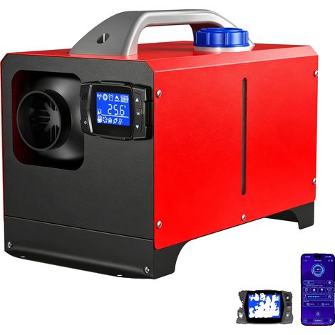 Chauffage à air diesel, télécommande, contrôle climatique efficace, Horizontal avec adaptateur (1/2)