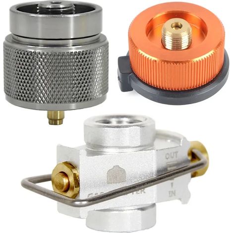 Adaptateur de gonflage pour réservoir de réchaud de camping extérieur, adaptateur de bouteille de gaz MAPP à charge mutuelle isobutane/butane, recharge de gaz pour vaporisateur, réchauds de cuisine po (1/5)