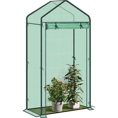 WOLTU Serra da Giardino Copertura PE Porte Avvolgibili, 100x50x190cm, Verde (1/5)