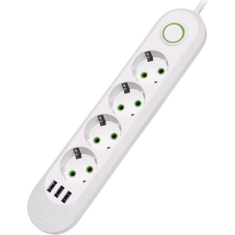 JSSEVN-EU-Stecker, Netzstecker, Smart-Home-Steckdosenleiste, Verlängerungskabel, Steckdose, Netzwerkfilter (1/5)