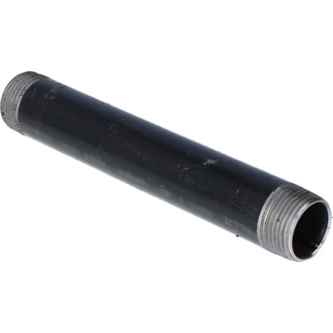 Fusil en acier noir 3/4" longueur 0,40 m fileté des deux côtés (1/2)