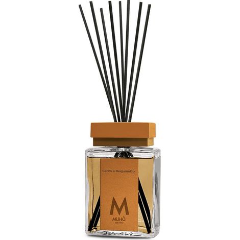Muhà Luxe Perfume Diffusore Ambiente con Bastoncini Cedro e Bergamotto 1.000 Ml (1/2)