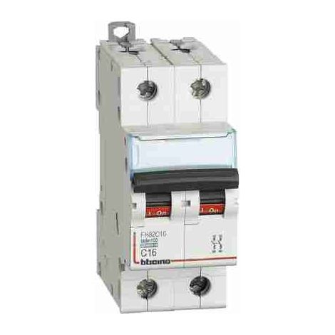 BTIFH82C16 Interruttore magnetotermico modulare BTDIN100 2P curva C - In= 16A