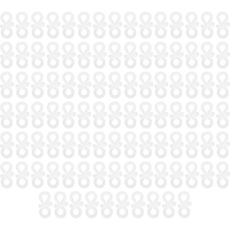 100 clips de fixation pour éclairage de gouttière, crochets de montage, installation facile, accessoires pour suspensions d'éclairage LED (YMMR) (1/5)