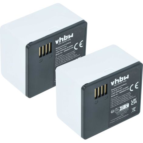vhbw 2x Akku kompatibel mit Arlo VMA5400, Ultra, Ultra +, Ultra 4K UHD, VMA5400-10000S Knopfkamera, getarnte Kamera (5200 mAh, 3,85 V, Li-Ion) (1/5)