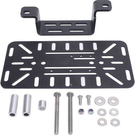 Rack latéral moto structure ajourée fer aluminium – Support sacoches moto porte-sac remplacement 450MT gauche, transport (1/5)