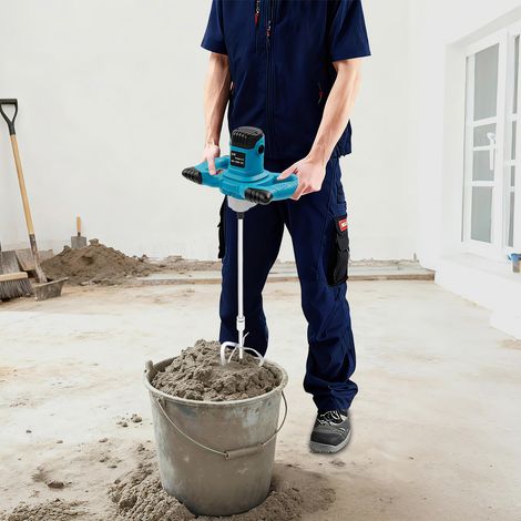 YISSALE-Farbmörtelrührer 1400W / Rührwerk Handrührgerät - elektronische Drehzahlregelung, ergonomische Griffe, kompaktes Rührwerk zum Mischen von Farbe, Kleber, Zement und Mörtel (1/5)