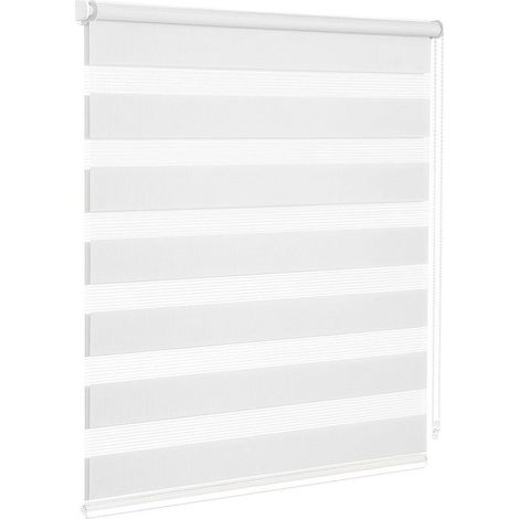 Store Enrouleur Fenêtre Portes Interne Maison Bureau Kit De Montage Mur Châssis Pas De Trous Blanc - 80x180 Cm (1/5)