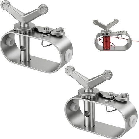 2 x Adjustable Aluminium Alloy Outdoor Clothes Line Tensioner (1/5)