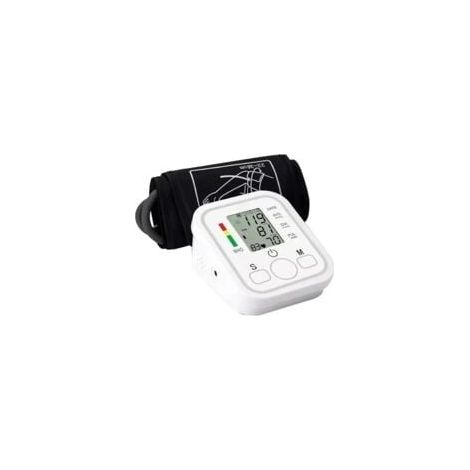 Tensiomètre avec brassard pour le haut du bras - Moniteur de fréquence cardiaque et d'hypertension pour un usage domestique - Moniteur de pression artérielle avec écran LCD (1/5)
