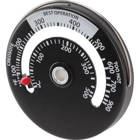 Magnetisches Kochthermometer mit Zifferblatt aus Aluminiumlegierung und Messingnadel, robust und präzise. (1/5)