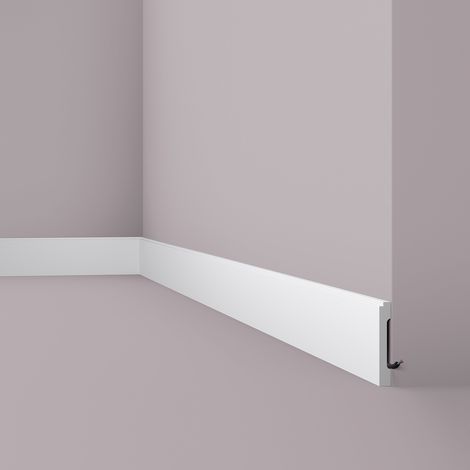 Skirting NMC FD1 WALLSTYL Noel Marquet Base Moulding Baseboard Decorative moulding contemporary design white 2 m (1/5)