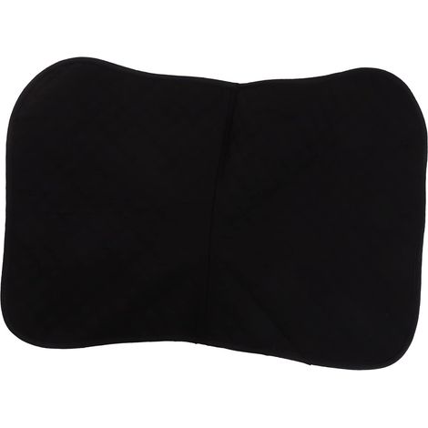 Tapis de Selle Coussin de Selle en Eva et Coton pour Chevaux Noir Confortable et Bien Rembourré Antidérapante Expérience D'équitation (1/5)
