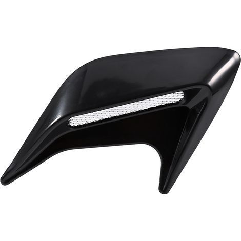 2x Dekorative Lufteinlässe für die Motorhaube, universelles schwarzes Lüftungsgitter, DIY-Lufthutze, Auto-Lufteinlass (1/5)