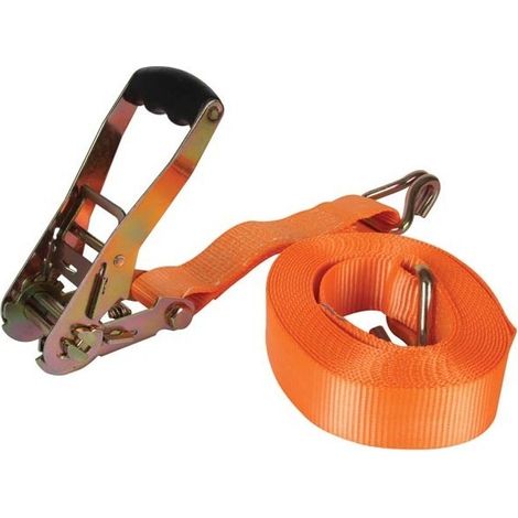 Sangle d'arrimage avec tendeur à cliquet pour charges lourdes 4500 kg - 50 mm x 8 m