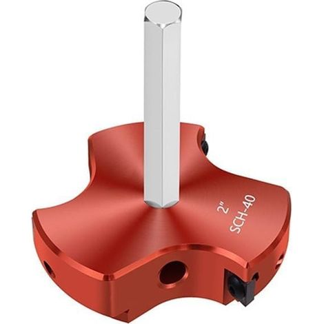 Alésoir de tuyau en PVC avec triple lame en alliage d'aluminium pour 40 raccords de tuyaux en PVC CPVC ABS Convient pour les projets de plomberie et de bricolage (5,1 cm) (1/5)