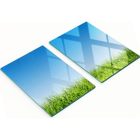Pannelli decorativi multifunzionali in vetro con stampa a erba 2x40x52 cm (1/5)