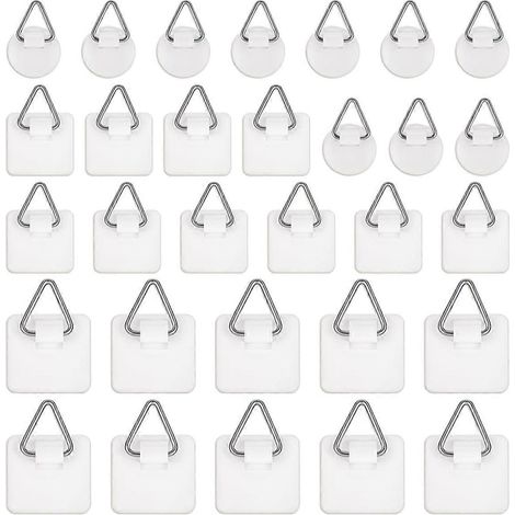 Packung mit 30 selbstklebenden Bilderhaken - AquaForge (1/5)