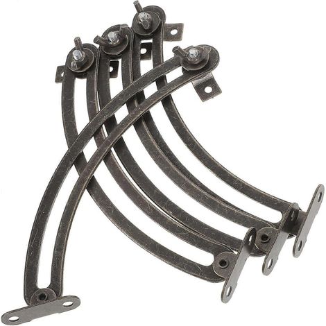 4 charnières à fermeture amortie pour porte de placard, charnière relevable, 175 mm (1/5)