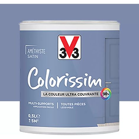 Peinture Multi-supports V33 Colorissim Satin Amethyste 0,5 L