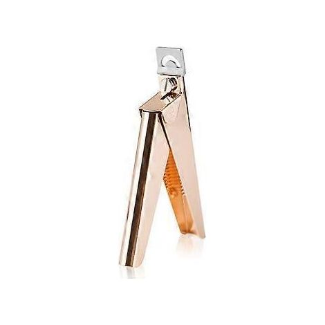 Coupe-ongles en forme de U pour capsules d'ongles en acrylique, outil de manucure (or rose)