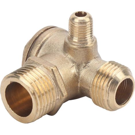 Clapet anti-retour en laiton fileté, accessoire pour compresseur d'air pneumatique 1/2x3/4-16x10