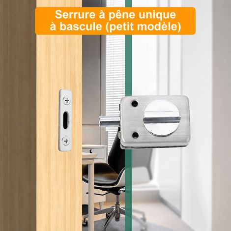 Serrure au sol 706 carrée pour porte vitrée simple, bouton rotatif unilatéral, inox 304 706 304 acier inoxydable 500 g – Livraison gratuite