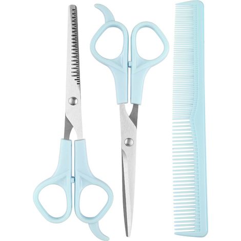 Ciseaux À Cheveux - Ciseaux Éclaircissants Et Peigne - Pour Enfants Et Bébés - Kit De Coupe Capillaire 3 Pièces (1/5)