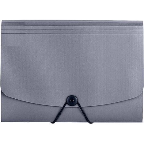 Pochette De Classement A Soufflets - Format Lettre Et A4 - Fermeture Elastique Avec Bouton - Plastique Resistant - 1 Piece (1/5)