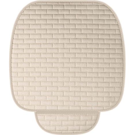 Cuscino per sedile auto, cuscino universale per sedile auto, cuscini morbidi per sedili anteriori, cuscino antiscivolo per sedile auto, coprisedile antigraffio (5251CM, bianco)