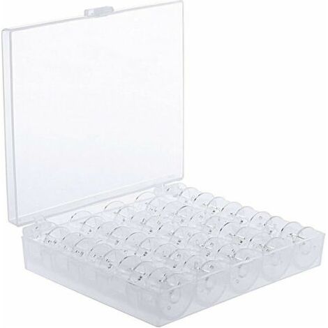 MSBD Nähmaschinenspulen mit transparenter Aufbewahrungsbox, 25 Stück (1/5)