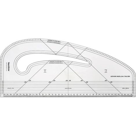 Liquidraw metrisches Schnittmuster-Markierungslineal für die Textilschnittmustererstellung (1/5)