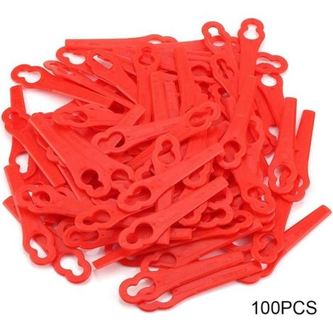 Lames pour coupe-bordures - Florabest FRTA20 - Lot de 100 - Plastique haute résistance - 8,3 cm (1/4)