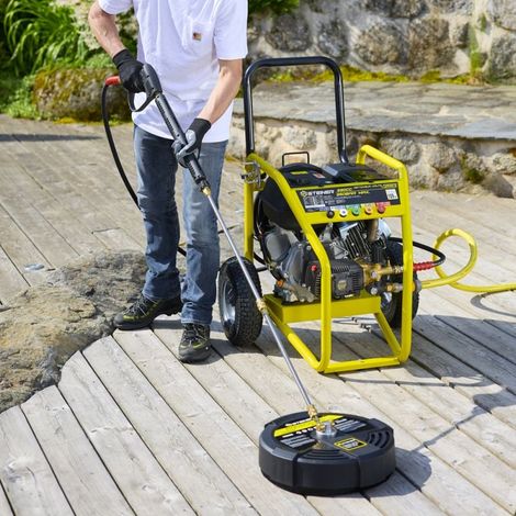 Steiner – Brosse rotative de sol 15" – Rallonge 30cm à connexion rapide ¼’ – Nettoyeur haute pression jusqu’à 250 Bar – Diffuseur 2 buses (1/5)