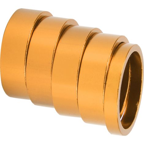 CANSUCC Lot de 5 rondelles de fourche avant de VTT 28,6 mm, entretoise de direction, joint de fourche, couleur or (1/5)