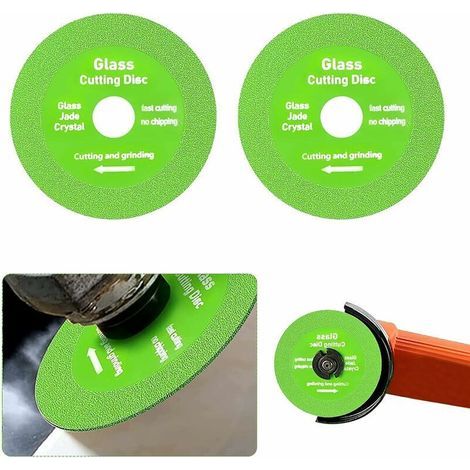 100mm Glass Cutting Disc – 2 Pieces – Diamond, 1mm Thickness, 20mm Hole – Clean Cut on Marble and Ceramic (1/5)