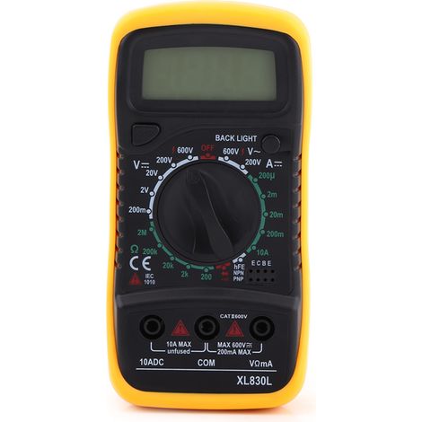 LCD-Digitalmultimeter AC/DC-Voltmeter Spannungsprüfer Widerstand Strom Ohm (1/5)