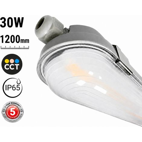 Pantalla Estanca LED Enlazable - CCT - 120cm - 30W - Driver