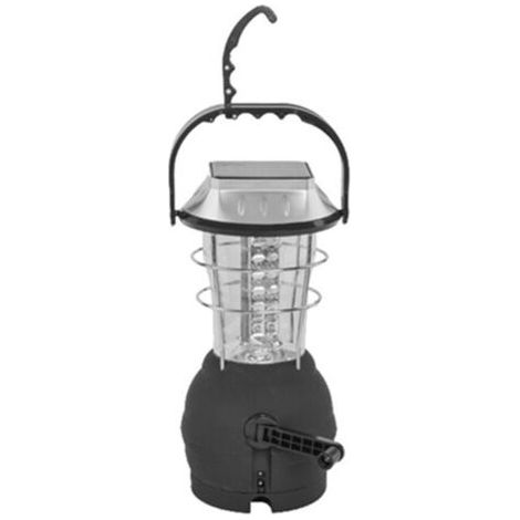 Lanterne Solaire, Dynamo à Manivelle 36 Led Lanterne de Camping Lumière de Secours